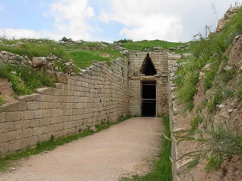 Ο τάφος της Κλυταιμνήστρας στις Μυκήνες Ο τάφος της Κλυταιμνήστρας στις Μυκήνες