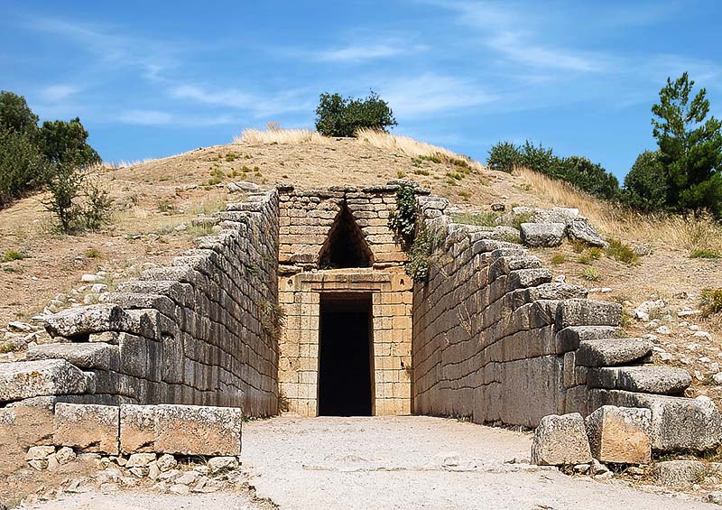 Ο Θησαυρός του Ατρέα στις Μυκήνες Ο Θησαυρός του Ατρέα στις Μυκήνες