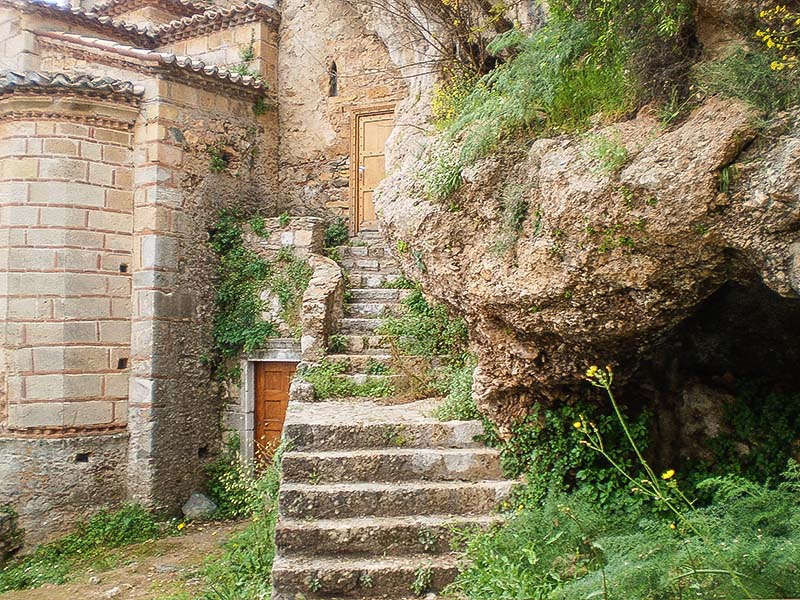 Μέρος της εκκλησίας της Περίβλεπτου στο Μυστρά