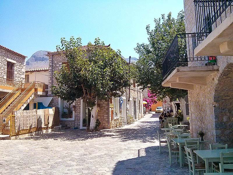 Η κεντρική πλατεία της Αρεόπολης