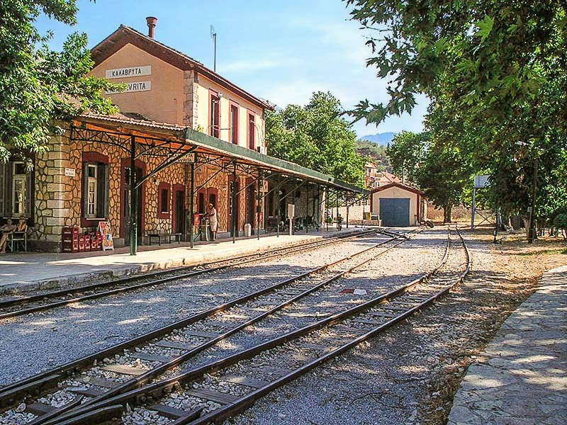 Ο σιδηροδρομικός σταθμός των Καλαβρύτων